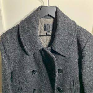 NWOT JCrew Peacoat with Thinsulate, Gray